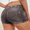Women's Faux Denim Shorts Stretchy Butt-Lifting Plus Size 5