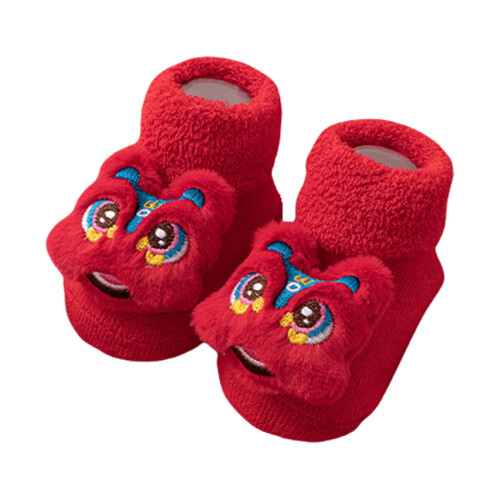 Kids Warm Lined Socks Winter Soft Combed Cotton Elastic 6