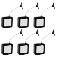 6 Pack Retractable Remote Control Safety Lock Tether, Adjustable Lock Strap TV Remote Finder and Security Lanyard