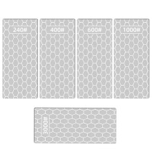 Ensemble de Pierre à Aiguiser en Diamant, Disques D'Aiguisage avec Plaques pour Surface en Nid D'Abeille, Grain Grossier à Extra Fin