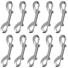 10 Peças Ganchos de Snap de Dupla Face de 4,7" - Capacidade de 220Lbs À Prova de Ferrugem para Guia de Cão, Rede e Suporte de Chaves