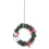 Mini Christmas Wreath Ornament Artificial Pinecone with Red 1