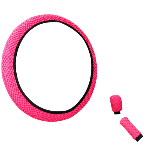 Steering Wheel Cover Set Microfiber Ice Silk 3-Pc 1