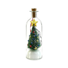 Recordable Ornament,Christmas Tree with Message Bottle for Table Centerpieces,Mantel,Living Room,Bedroom,Office,Fun
