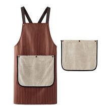 Coffee Waterproof Apron with 2 Detachable Hand Towels