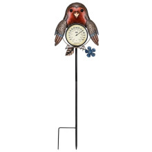 Outdoor Thermometer42" Metal Robins Garden Stake for Patio Yard