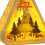 Christmas Triangle Lantern with LED Lights White 8