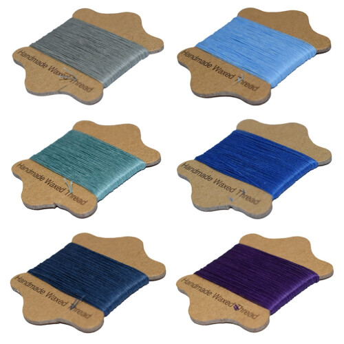 Heavy Duty Waxed Thread for Sewing 6 Pcs Assorted Colors