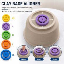 Pottery Foot Tool, Pottery Foot Molder, Clay Base Aligner for Ceramics, Even Foot Press Tool for Pottery Bowls