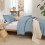 Boho Comforter Set Dusty Blue Full Size 3pcs 6