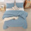 Boho Comforter Set Dusty Blue Full Size 3pcs 7