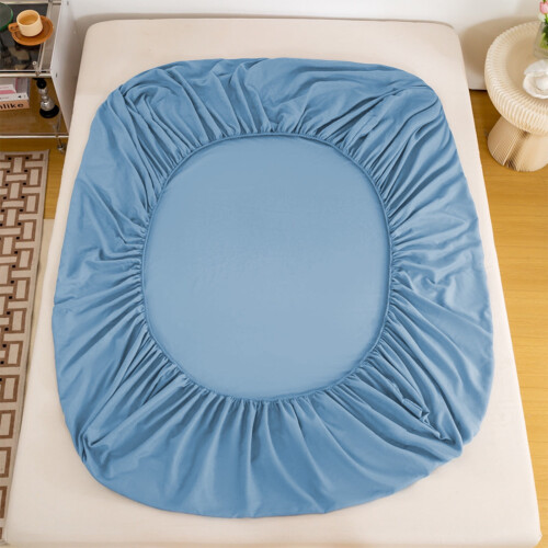 Cooling Full Size Bed Sheet Set Non-Slip Fitted Sheet