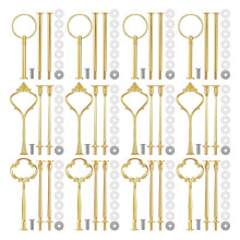 3 Tiered Tray Hardware Kit,Cake Stand Hardware,Stacking Cupcake Stand Fittings,Fruit Cake Plate Handle Fitting Rod
