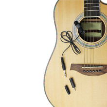 Guitar Pickup Clip with 2 Audio Adapters Kit ZH112, 3.5mm to 6.35mm & 3.5 Female Coupler Set