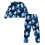 Halloween Pajamas Set Ghost Print Soft 2-Piece Long Sleeve 2