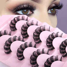 False Eyelashes Thick Curly Style 5 Pairs
