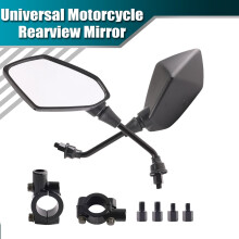 Motorcycle Side Mirrors 7/8 Inch 22mm 2 Pack