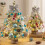 Mini Christmas Tree LED Pre-lit Snow Flocked Tabletop Decor 7