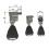 E-Bike Throttle Handle with LCD Display 48V 170cm Cable 2 4