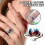 Adjustable Alloy Retro Open Ring Blue Silver Plated 6