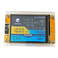 1000Kh/S NMMinerNerdMiner Upgraded BTC Solo Miner 2.8 Inch Touch Screen Bitcoin Crypto Miner for Home
