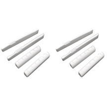 8 Pcs 6 String Acoustic Guitar Bone Bridge Saddle 72mm and Nut 43mm Bone Nut Top Folk Pillow Folk Bottom Pillow
