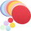 Decorative Folding Paper Sheets Round Colorful 200 pcs 5