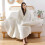 Queen Comforter Set Ivory 3-Piece Boho Lightweight Quilt 4