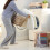 Queen Comforter Set Ivory 3-Piece Boho Lightweight Quilt 8