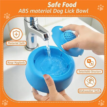 Slow Feeder Dog Bowl for Liquid Treats, Rolling  Lick Bowl for All Dog Breeds, Non-Slip and Spill-Proof