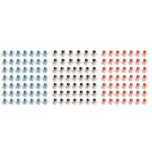 Interruptor de Teclado Mecánico de 150 Piezas 3 Pines A Prueba de Polvo Interruptores Lineales Táctiles Clics Silenciosos para Teclado de Juegos DIY