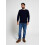 JACK PYKE Jack Pyke Ashcombe 100% Lambswool Crew Neck Knitted Jumper Pullover Navy Blue Medium 8