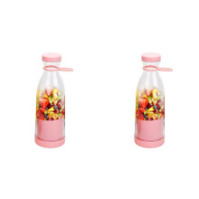 2X Portable Blender, Portable Cordless Juicer Fruit Juicers for Smoothies Bottle, 420ml Smoothie Blenders