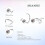 Sterling Silver Half Hoop Earrings Hypoallergenic 3