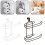 Over Tank Bathroom Toilet Paper Holder Space Saving 8