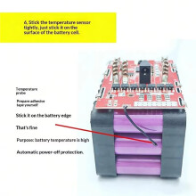 (HB05)1Pcs Li-Battery Protection Board 21V 7MOS for Electric Tools with Balancing Circuit and Temperature Protection