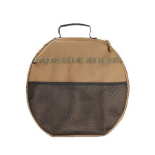Grill Pan Storage Bag with Handle, Round Skillet Pouch, Portable Grill Pan Storage Cloth Bag for Camping BBQ Picnic