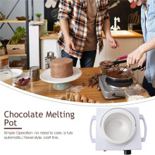 Machine à Tempérer le Chocolat, Réglable de 0 à 80, Fondeur à Pot Unique pour Fromage, Crème, au Chocolat Prise US