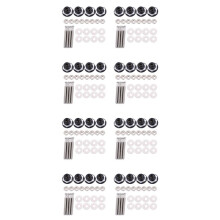 32X Push Button Quick Release Car Hood Bonnet Pin Lock Bumper Clip Black
