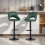 Homcom HOMCOM Barstools Set of 2, Dining Stools with Backrest and Footrest 2