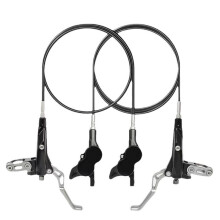 Für TTPRO XTA 4-Kolben MTB Hydraulische Scheibenbremsen Set, CNC-Gefräst, Vorder- & Hinterbremsleitungen: 800mm(Vorder)/1450mm(Hinter)