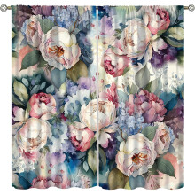 Vintage Floral Boho Curtains Blackout 2 Panels 42x54 in