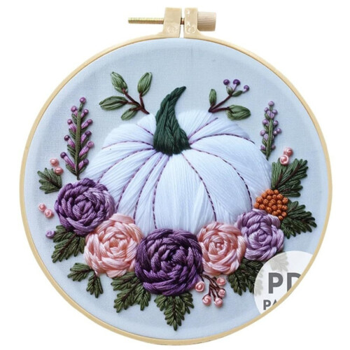 Halloween Embroidery Kit Ghost Gothic Cross Stitch Beginner