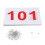 Running Bibs Athlete Numbers Reusable with Pins 100 pcs 2