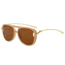 (Deep Wheat Brown)Óculos de sol elegantes com proteção Uv400 para entusiastas de presentes de viagem da moda