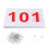Running Bibs Athlete Numbers Reusable with Pins 100 pcs 4