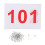 Running Bibs Athlete Numbers Reusable with Pins 100 pcs 5
