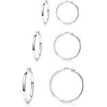 Firefly Hope Sterling Silver Hoop Earrings Lightweight