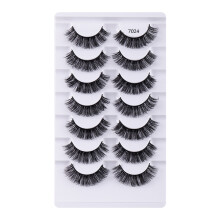 Curly False Eyelashes Natural Thick Voluminous 7 Pairs