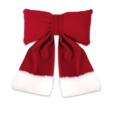 Red Velvet 3D Christmas Bow Decoration M